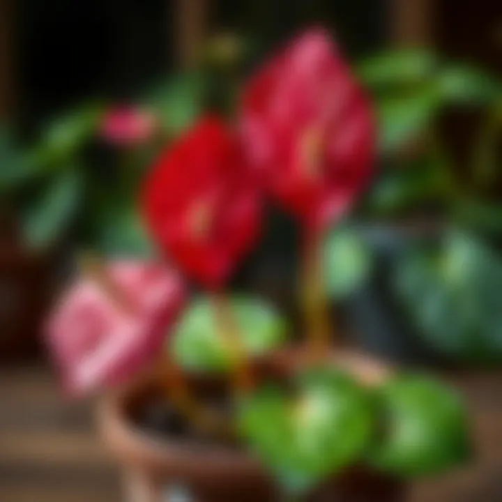 Demonstration of propagating Anthurium from cuttings