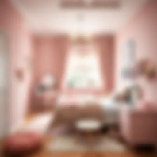 Cozy and stylish baby room with pastel colors