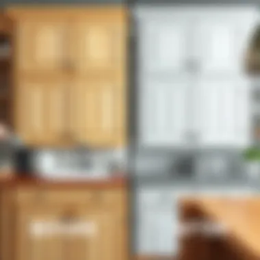 Before and after cabinet cleaning