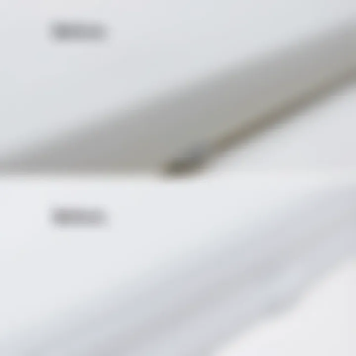 Close-up of a surface before and after silicone paint removal