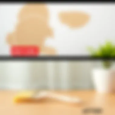 Before and after image of cleaned paint stains