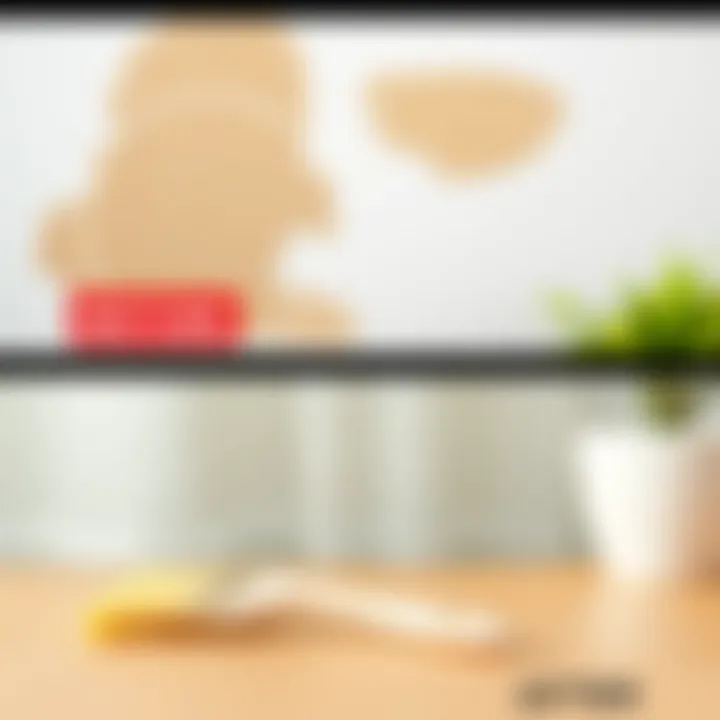 Before and after image of cleaned paint stains