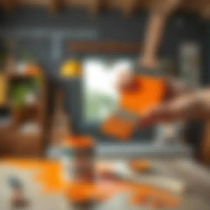 Applying the correct paint mixture