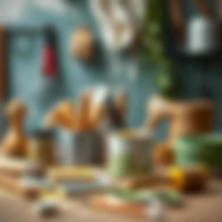 Tools and materials for DIY painting projects