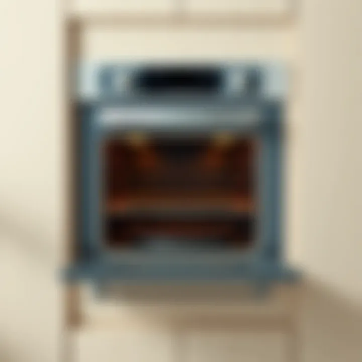 A pristine built-in oven interior