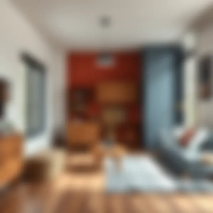 Color palette showcasing complementary shades for wooden interiors