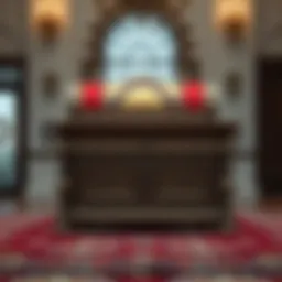 Traditional groom's chest adorned with intricate designs.