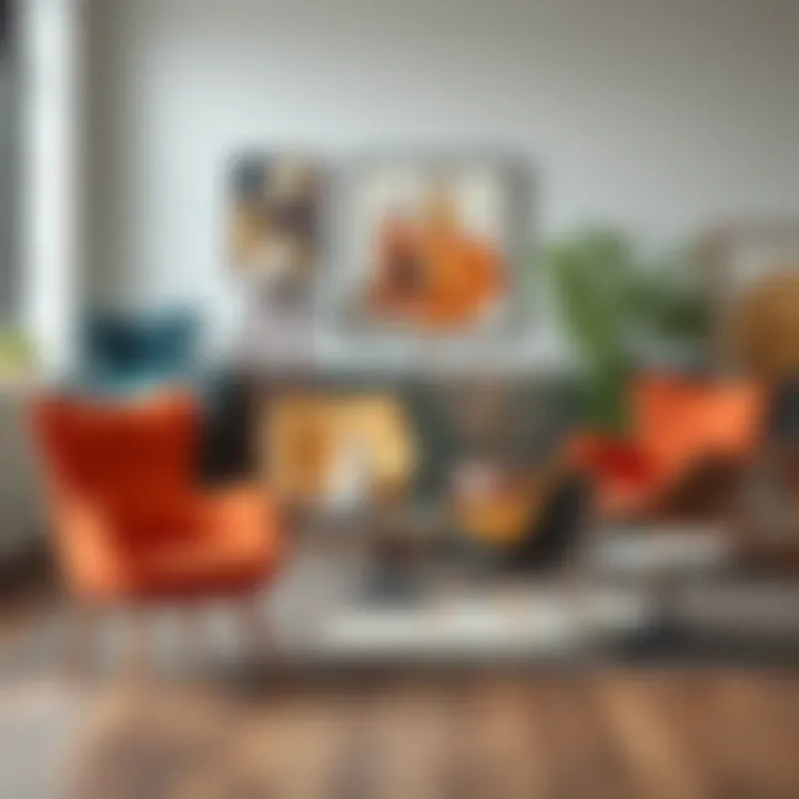 A variety of chair styles showcasing contemporary aesthetics