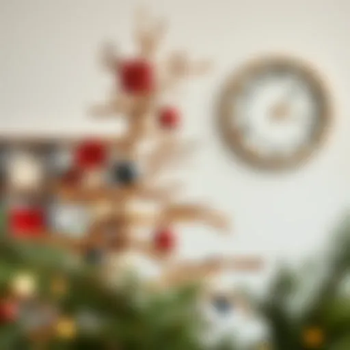 Creative DIY Christmas tree made from natural branches