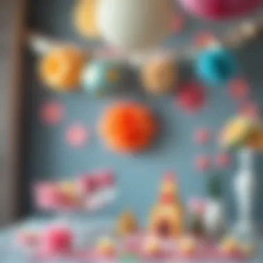 DIY paper crafts for party embellishments