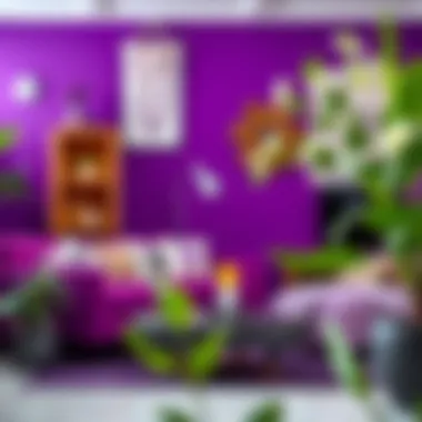 Creative DIY projects utilizing shades of purple