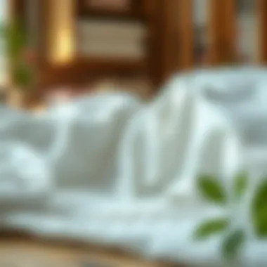 Visual representation of natural whitening solutions for fabrics