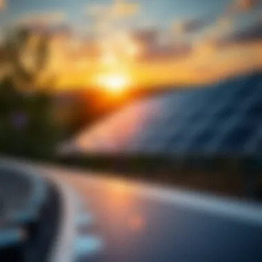 Solar panels as a sustainable energy source