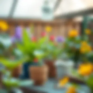 Illustration demonstrating the ecological benefits of insect-repelling plants