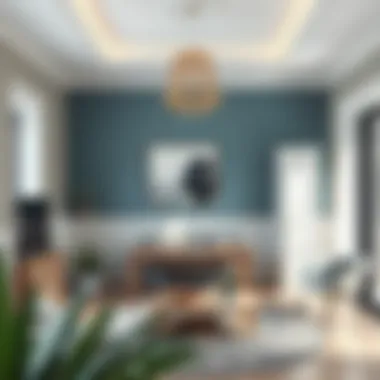 Decorative use of emaye paint in home interior