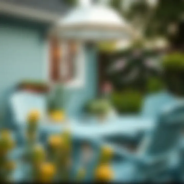 Emaye paint showcasing durability on outdoor furniture