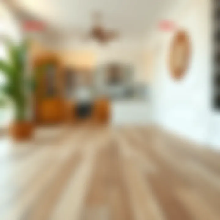 A beautifully painted wooden floor showcasing transformation