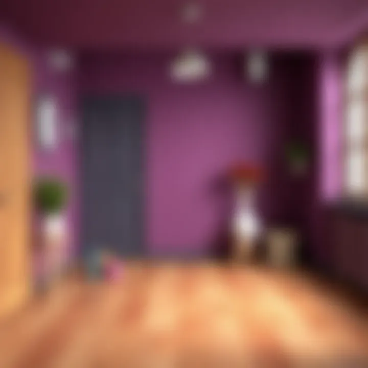 Vibrant color palette for wood floor painting