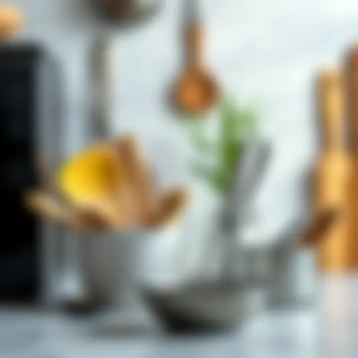 Essential kitchen utensils collection