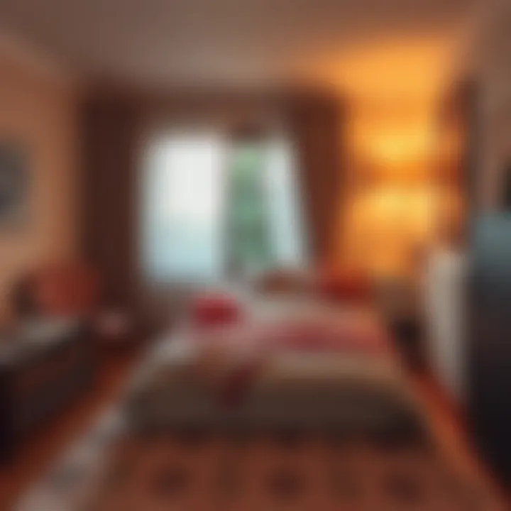 Cozy bedroom featuring warm, inviting tones