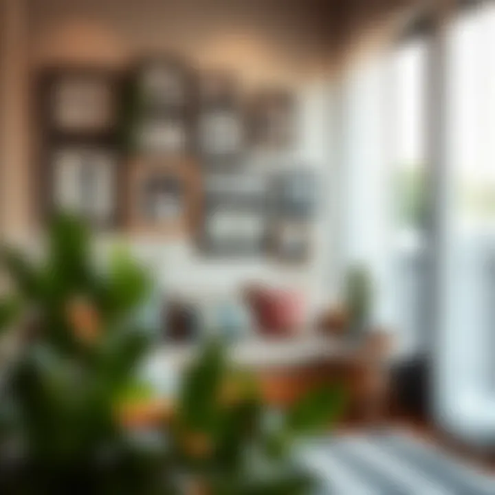 A cozy corner with framed memories and personal artifacts