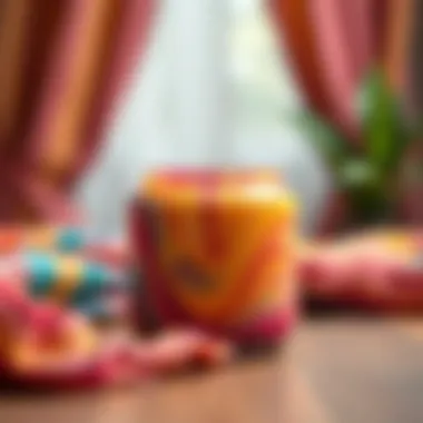 Colorful finished product showcasing fiber dye effects