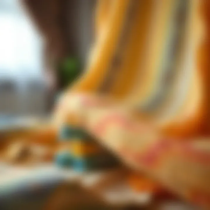 Artistic rendering of fiber dye application technique on fabric