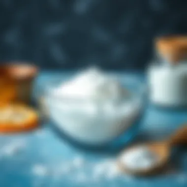 Baking soda in a bowl