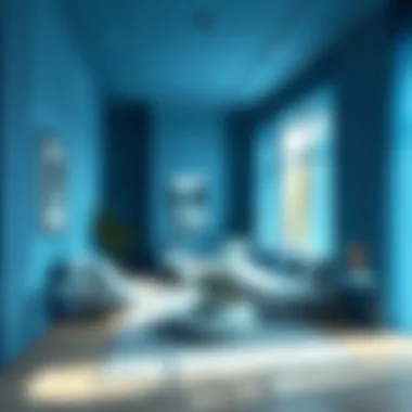 Psychological impact of blue in interior design