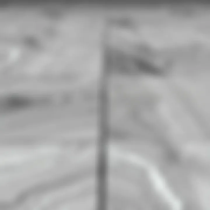 Close-up of gray parquet texture and patterns