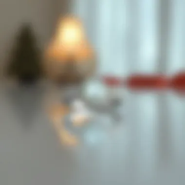 Brightened silver ring on a reflective surface