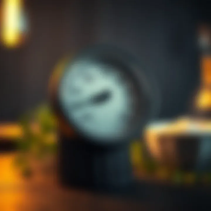 Thermometer showing ideal temperature for yogurt fermentation