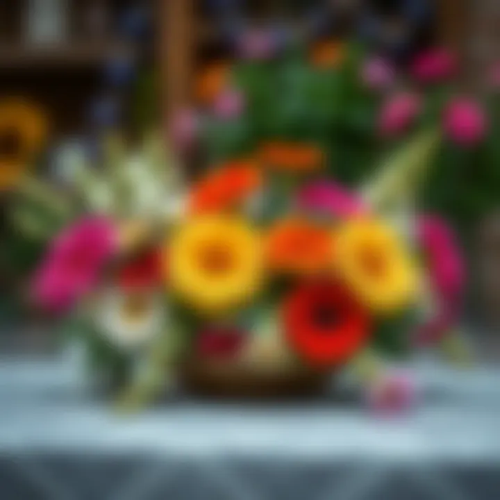 Creative combinations of flowers for enhancing outdoor spaces