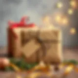 Creative gift wrapping using kraft paper