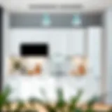 Elegant modern kitchen wall design featuring sleek cabinetry and minimalist decor