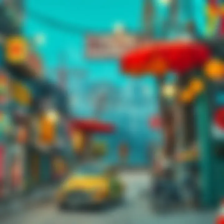 An artistic representation of street art culture influenced by Koçtaş's offerings