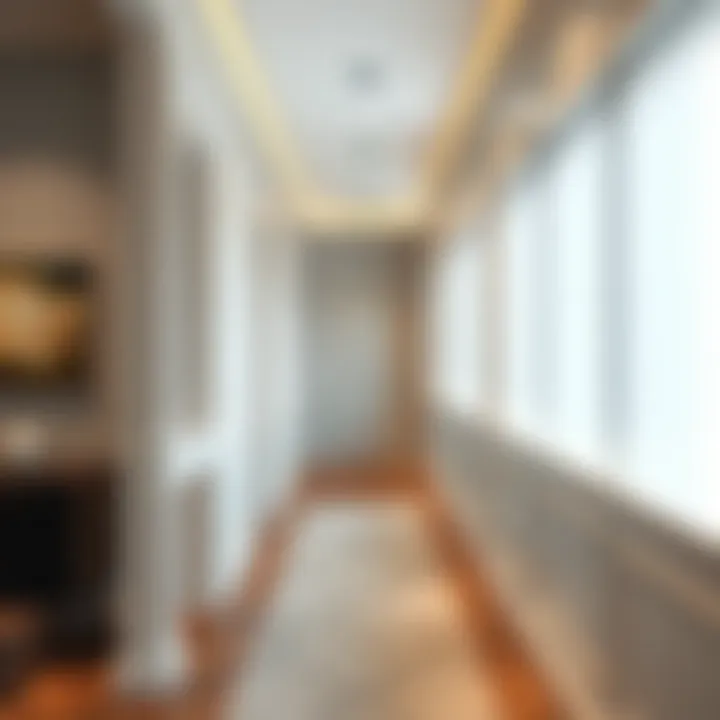 Minimalist corridor showcasing sleek trim lines