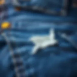 Effective adhesive removal from denim