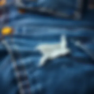 Effective adhesive removal from denim