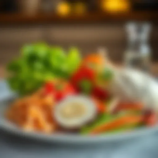 Fresh ingredients arranged for a delightful meal