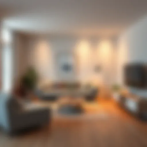 A minimalist living room showcasing essential furniture pieces