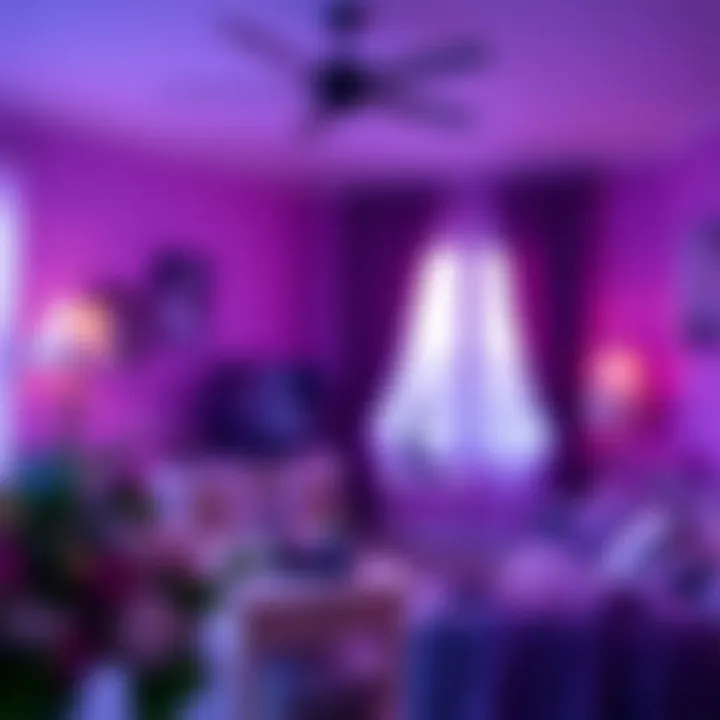 Psychological effects of various shades of purple illustrated