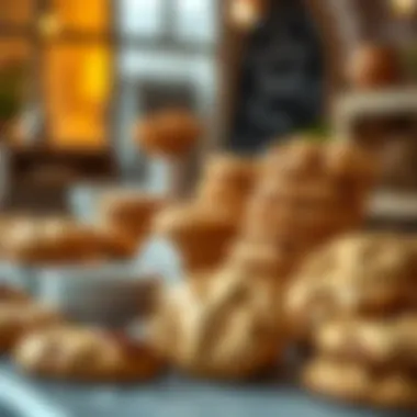 Elegant display of freshly baked cookies