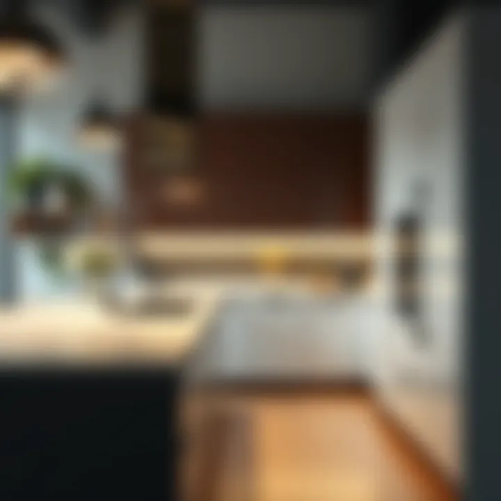 Stylish kitchen featuring advanced technology and materials