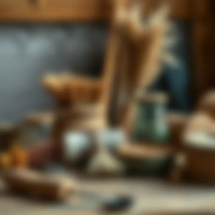 Tools and materials for dyeing pampas grass