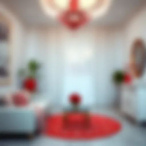 Elegant red and white color combination in fashion