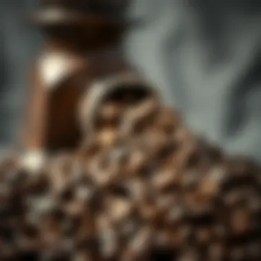 Coffee beans ready for grinding