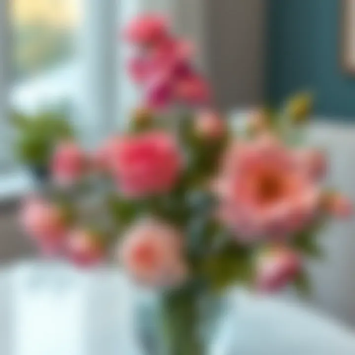 Elegant flower selection for interior design