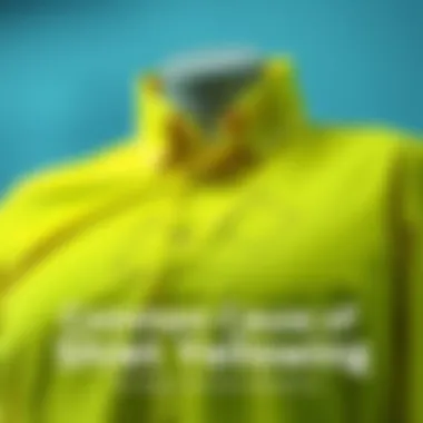 An illustration showcasing common causes of shirt yellowing