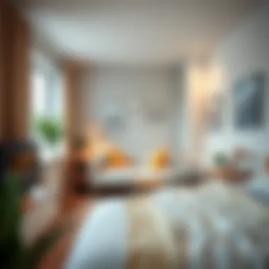 Functional furniture arrangement in a tiny room